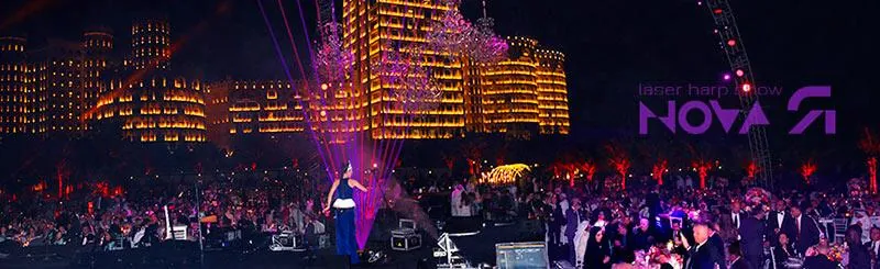 Лазерная арфа в Дубаи и лазерное шоу ОАЭ. Лазер шоу новаЯ - это оригинальное шоу на лазерной арфе, электро арфе, лэд арфе, неоновой арфе. Заказать оригинальное шоу в Дубаи и ОАЭ на корпоратив, свадьбу, вечеринку