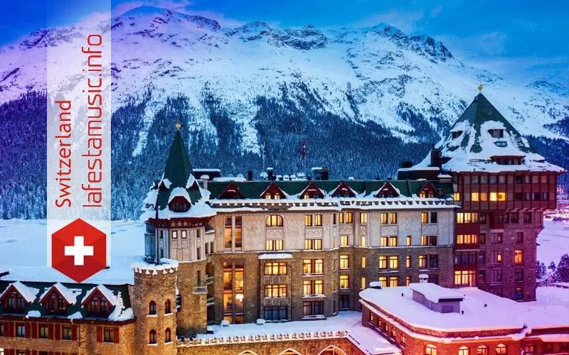 Planning an event and corporate party at the Kulm Hotel in St. Moritz. Organization of a private party at the Hotel Kulm in St. Moritz. Wedding ceremony and banquet at the Kulm Hotel (St. Moritz, Canton of Grisons)