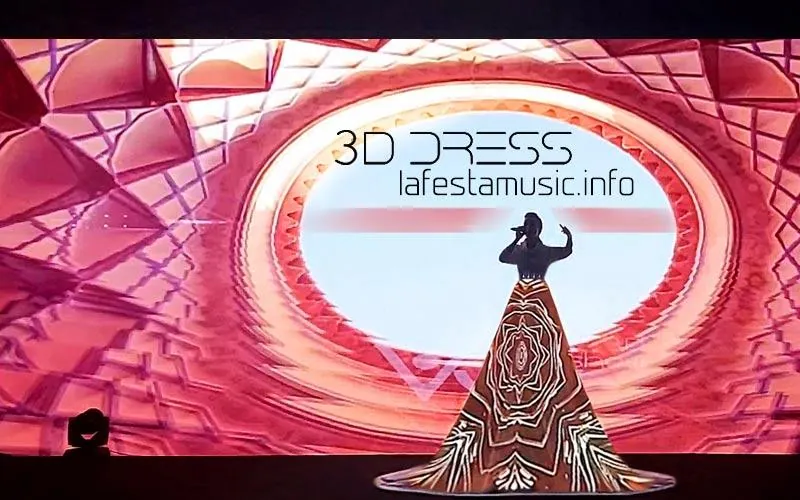 3D-Kleidershow mit 3D-Sängerin für Firmenfeier in München, Mailand, Monaco. Beste 3D-Mapping-Show und 3D-Künstler in Frankreich, Deutschland und Italien. Buchung einer 3D-Showperformance in der Schweizd