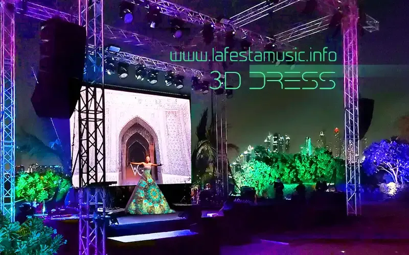 3D dress show with 3D singer for corporate party in Munich, Milan, Monaco. Best 3D Mapping Show and 3D Artist in France, Germany and Italy. Booking the 3D show performance in Switzerland