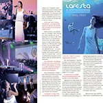 Article & interview in Glitz magazine about LAFESTA music project, information about live music for event, party, wedding