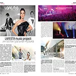 Article & interview in Touch magazine about LAFESTA music project, information about live music for event, party, wedding