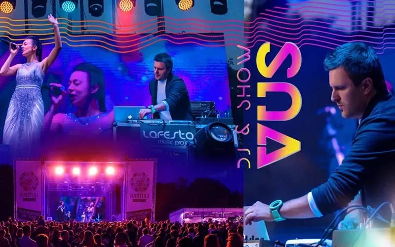 DJ VUS, заказать топ диджея на праздничное мероприятие, оригинальный диджей-музыкант на ивент, лучший диджей мультиинструменталист для корпоративной вечеринки