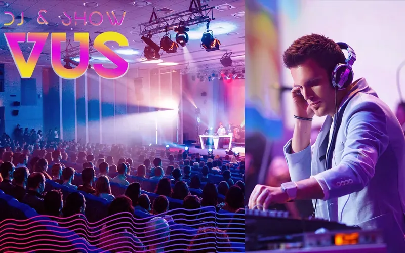 DJ VUS, заказать топ диджея на праздничное мероприятие, оригинальный диджей-музыкант на ивент, лучший диджей мультиинструменталист для корпоративной вечеринки
