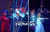 novaYA laser harp show and electric harp Milan and Monaco. Booking the laser show and the original artist in Zurich. Best laser harp show and neon show Switzerland