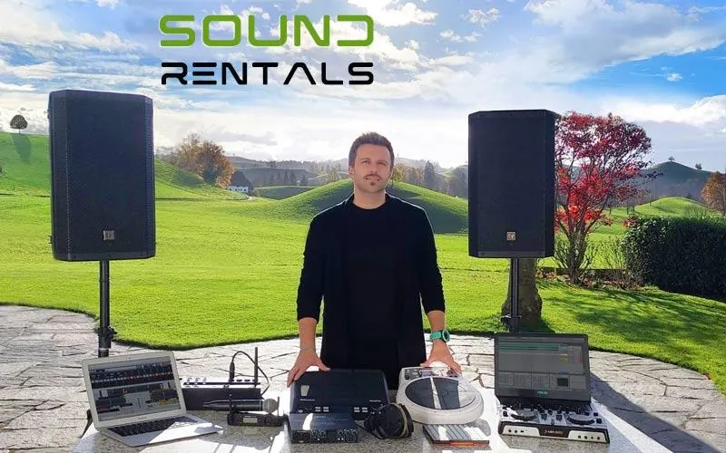 Sound rental and music speakers in Switzerland, Zurich and Bern. Sound equipment & sound engineer for events and weddings in Lucerne, Davos, Basel. Loudspeakers and PA system Zurich, Horgen, St. Moritz